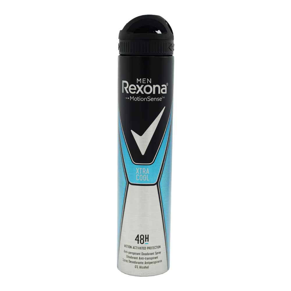 اسپری بدن مردانه ضد تعریق رکسونا REXONA اصلی ایتالیایی مدل Xtra Cool حجم 200 میلی لیتر