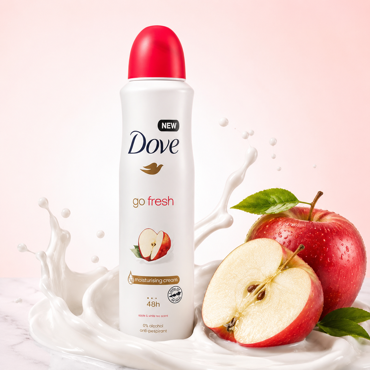 اسپری ضدتعریق 48 ساعته داوDove مدل سیب go fresh حجم 250 میل