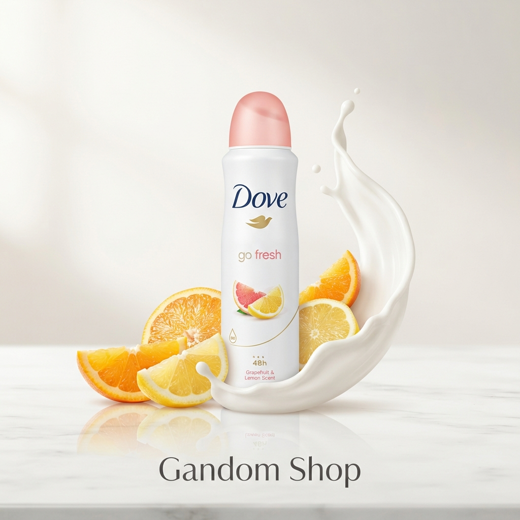 اسپری ضدتعریق زنانه داو DOVE رایحه گریپ فروت و علف لیمو حجم 250 میل