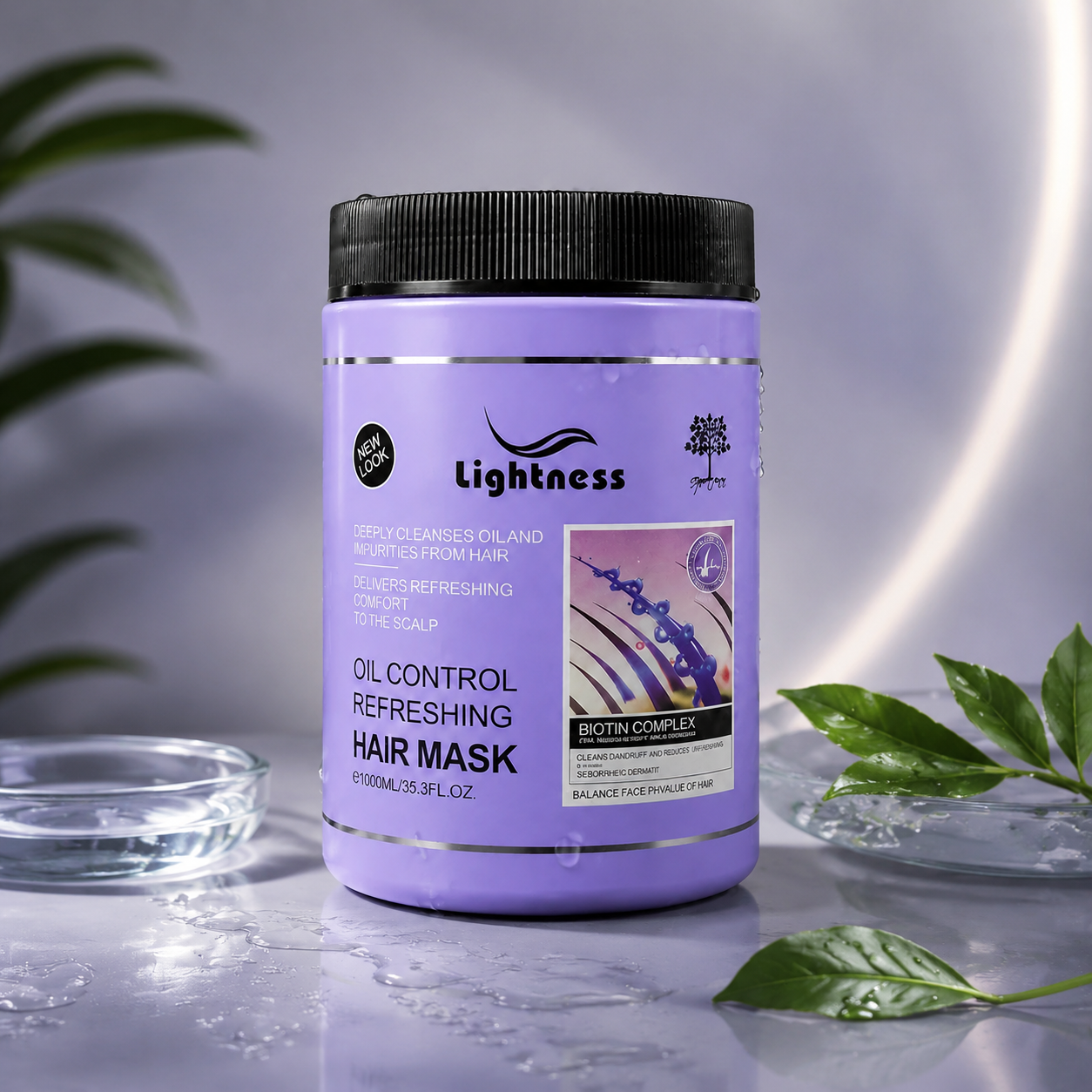 ماسک مو لایتنس برای موهای چرب مدل Oil Control Refreshing