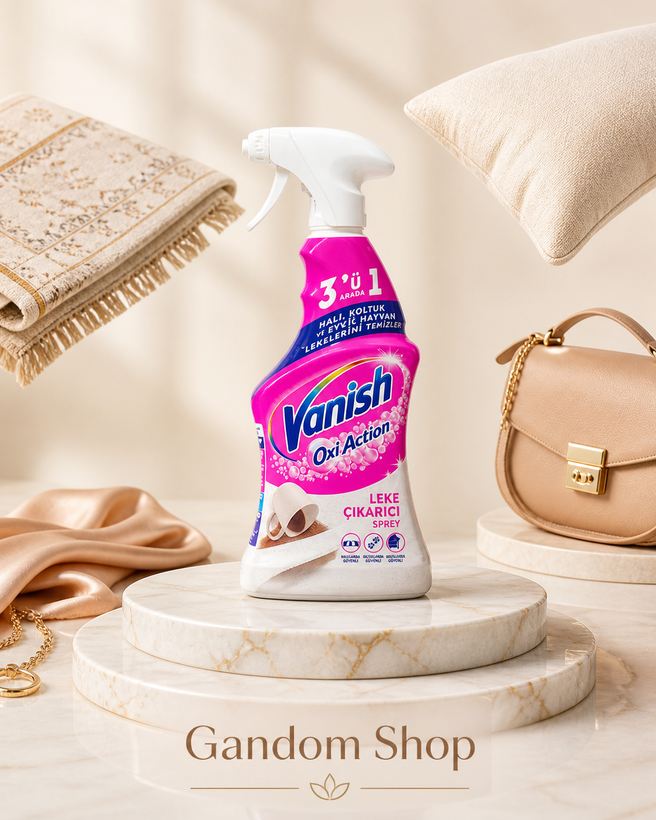 اسپری لکه بر فرش و مبل ونیش VANISH با عملکرد سه کاره قوی حجم 500 میل