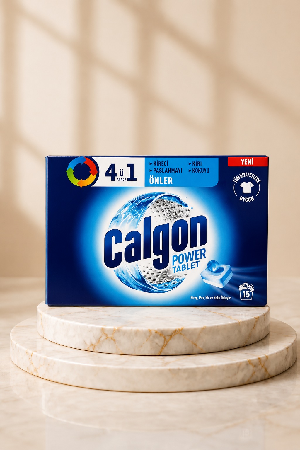 جرم گیر ماشین لباسشویی کالگون مدل calgon powerball بسته 15 عددی