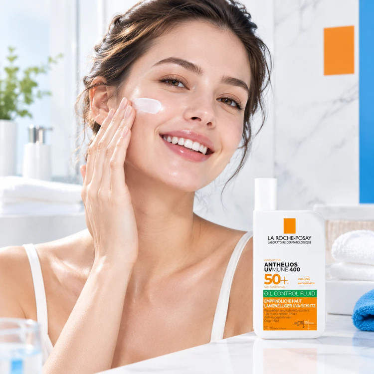 ضد آفتاب فلوئیدی پوست چرب لاروش پوزای La Roche-Posay مدل Fluide Oil Control حجم 50 میل