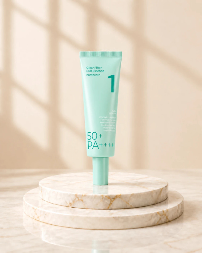 ضد آفتاب آبرسان و تسکین دهنده بایو نامبوزین Numbuzin Clear Filter Sun Essence شماره 1 حجم 50 میل